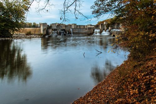 The image of Flint Genesee stepping stones falls.